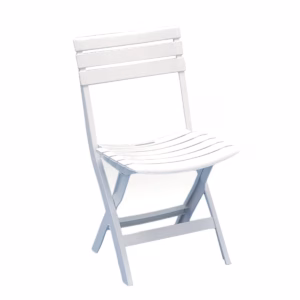 BIRKI WHITE FOLDING RESIN CHAIR 44 x 41 x 78 cm 862739