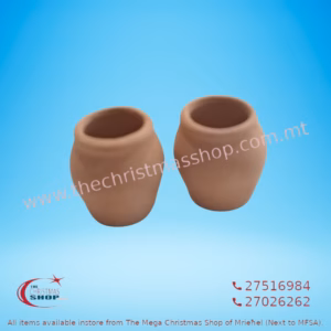 SET OF 2 MINI POTTERY POTS FOR CRIB 2.5CM 737480