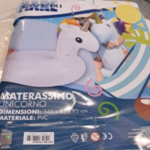INFLATABLE UNICORN 145X85X95CM 110651