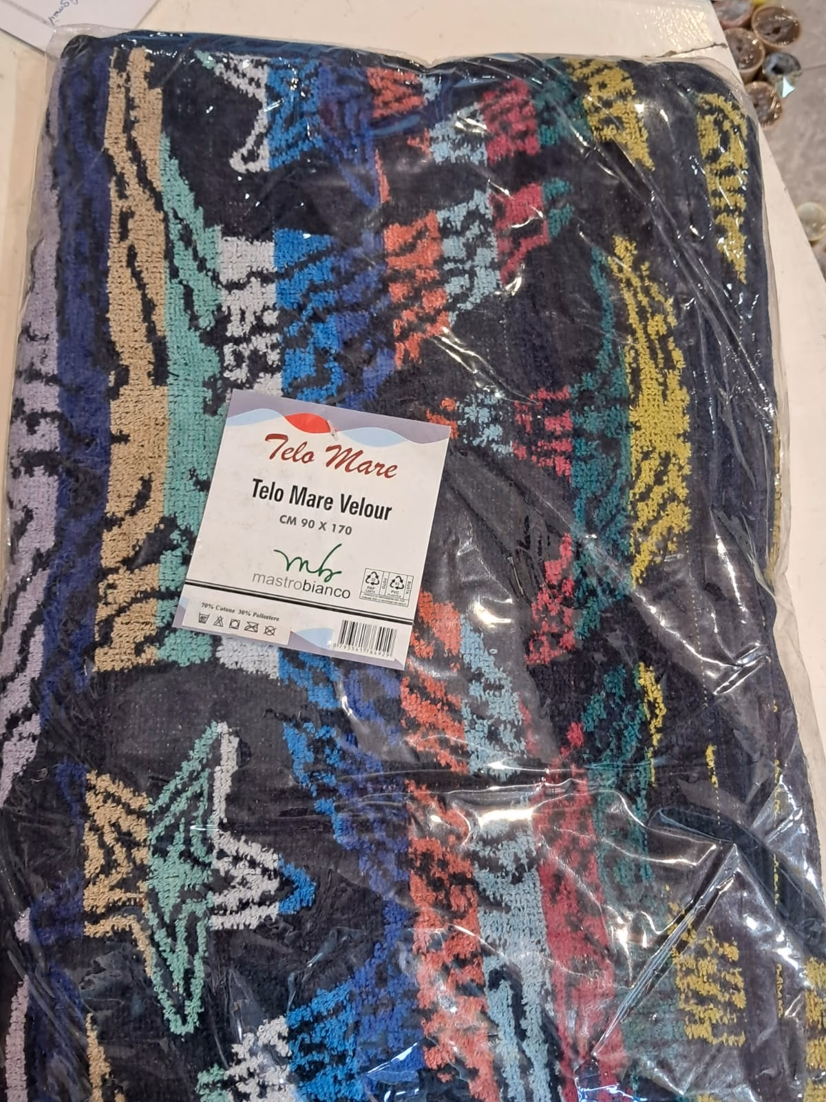 BEACH TOWEL MATERIAL VELOUR 90X170CM 764929