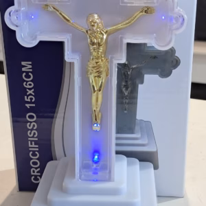 LED CROSS ON STAND 15X6CM 049160