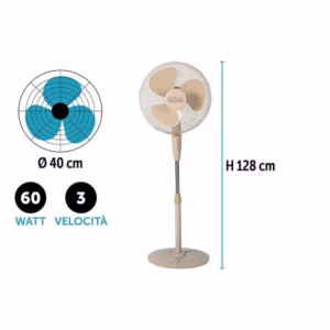 COVERI STAND FAN 40CM 128CM 60W 1512257