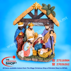 RESIN NATIVITY 14X20CM 015405