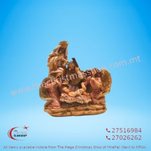 NATIVITY RESIN COLOR 23CM 004614