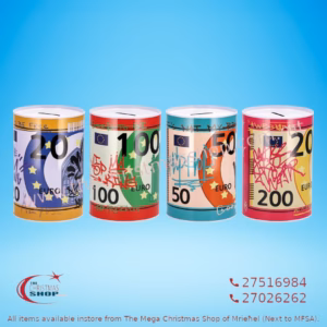 MONEY BOX 10X15CM CYLINDER 017863