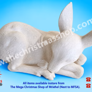 RESIN WHITE  DEAR 30CM 231404