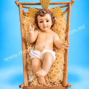 BABY JESUS IN A MANGER 23X40CM.CB40