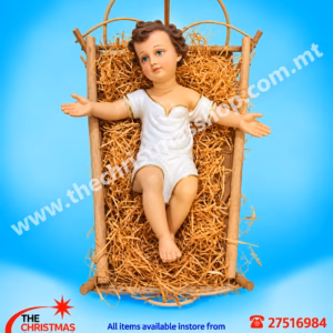 BABY JESUS IN CRIB 25X30CM ITALY30CM