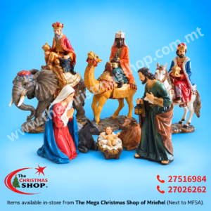 RESIN NATIVITY SET  BY 8 PIECES 21CM JAV253525