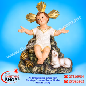 SITTING BABY JESUS 25X30CM CODE CB7