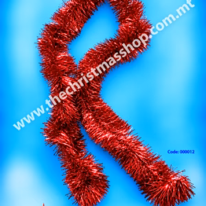 RED TINSEL 2MTR 000012