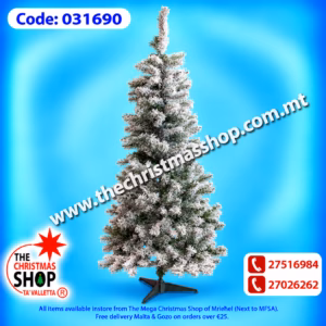 CHRISTMAS SNOWY TREE 180CM 031690