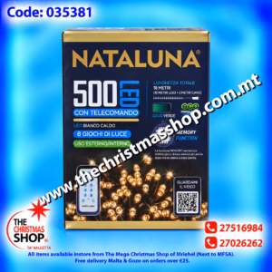 500LED LIGHTS FOR OUTDOOR WARM WHITE 15+3MT 035381