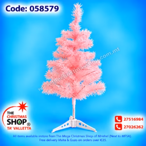 PINK CHRISTMAS TREE 60CM 058579