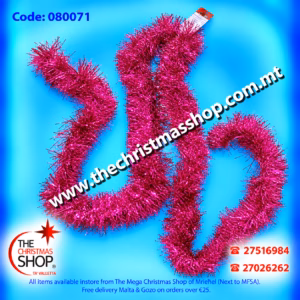 FUSCHIA TINSEL 2MTR 080071