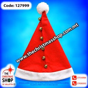 SANTA`S HAT WITH GINGLE 127999