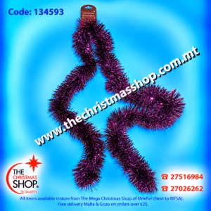PURPLE TINSEL 2MTR 134593