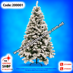 DELUXE FLOCKED CHRISTMAS TREE 240CM 200001