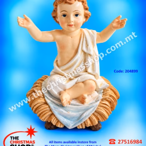 RESIN SITTING BABY JESUS 8X10CM 204899