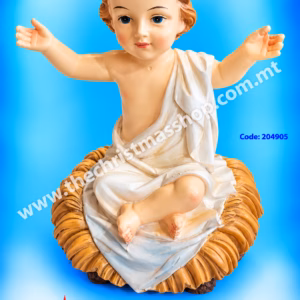 RESIN SITTING BABY JESUS 12X15CM 204905
