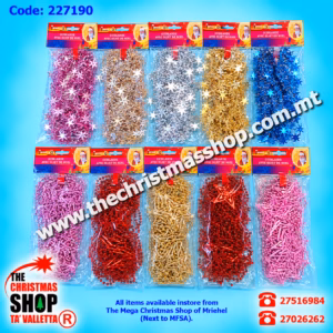GARLAND ASSORTED 7 COLOURS 2MTR 227190