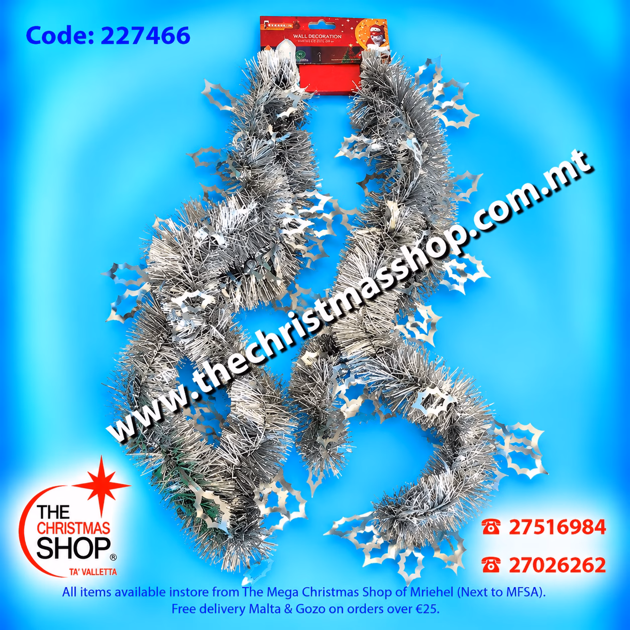 SILVER AND LIGHT PINK TINSEL 2MTR 227466 - Image 4