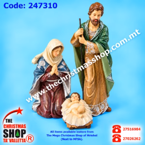 SET OF 3PC  RESIN NATIVITY 45CM 247310