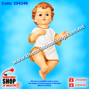 RESIN BABY JESUS 46X21X25CM 254240