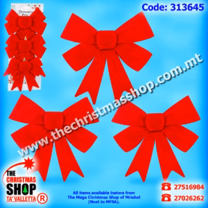SET OF 3 VELVET BOWS. 313645