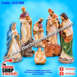 RESIN NATIVITY SET 25CM 323789