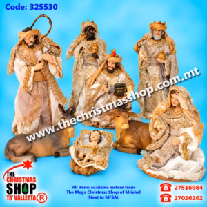 NATIVITY SET OF 8 FIGURES.16CM. 325530