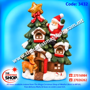 BATTERY OPERATED CHRISTMAS TREE 30X50CM 343282