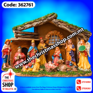 NATIVITY HUT COMPLETE WITH FIGURES. 362761