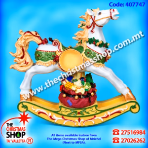 CHRISTMAS ROCKING HORSE. 50CMS. 407747