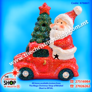BATTERY OPERATTED GLITTERED CAR 13X15CM 476661