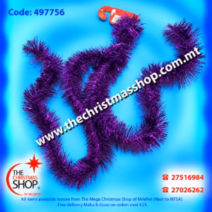 PURPLE TINSEL 2MTR 497756