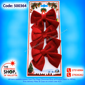 SET OF 3 VELVET BOWS. 500364