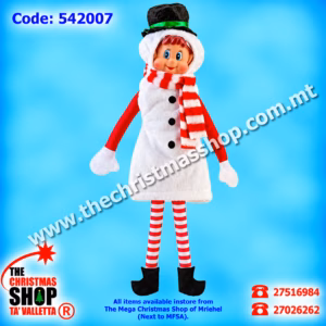 ELF PLUSH SNOWMAN OUTFIT. 542007