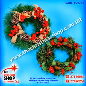 WREATH WITH BERRY 32CM 591775