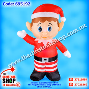 180CM LIGHT UP INFLATABLE ELF. 695192