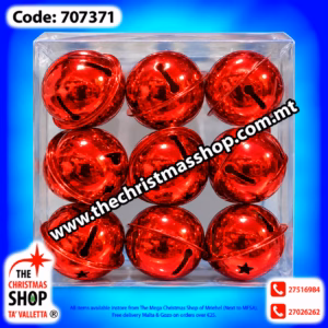 BOX OF 9 METAL BELLS. 707371