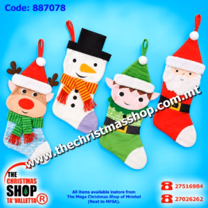 CHRISTMAS CHARACTHER STOCKINGS. 887078