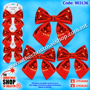 SET OF 3 SHINY BOWS. 903136