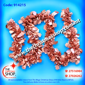 OLD ROSE TINSEL 2MTR 914215