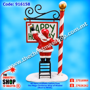 SANTA ON LADDER. 916158
