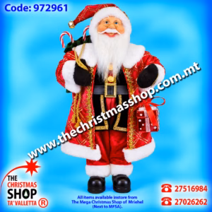 STANDING SANTA. 45CMS. 972961