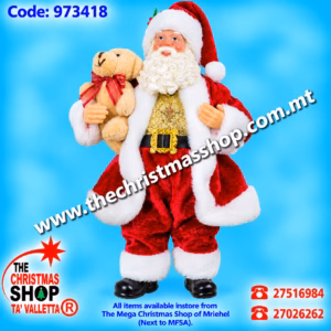 STANDING SANTA. 25CMS. 973418