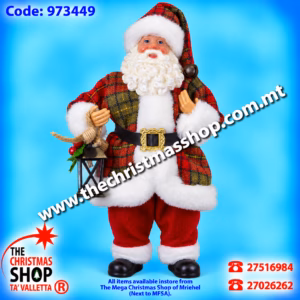 STANDING SANTA. 25CMS. 973449