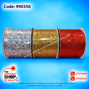 RIBBON GOLD, SILVER OR RED. 990356