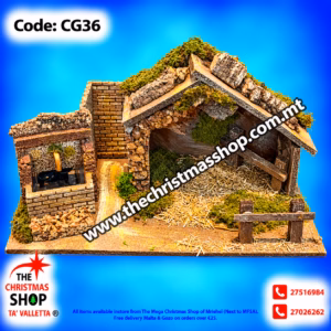 CRISTMAS CRIB WITH WATER FOUNTAIN. CG36